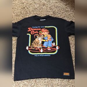 Ripndip Black Demon Cat Graphic Tee